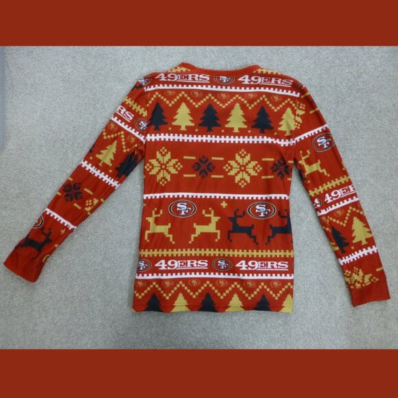 San Francisco 49ers Holiday Long Sleeve Top (Size S) - Picture 3 of 11